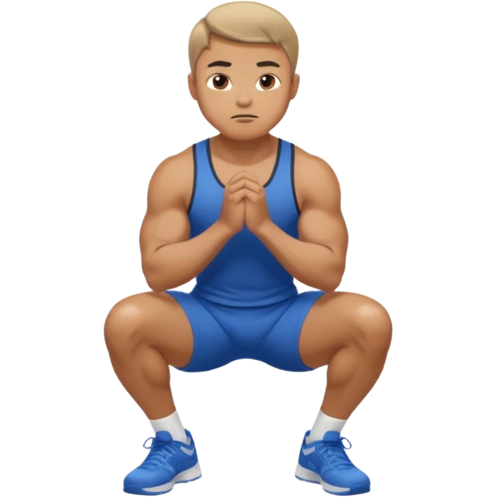 man doing squat emoji