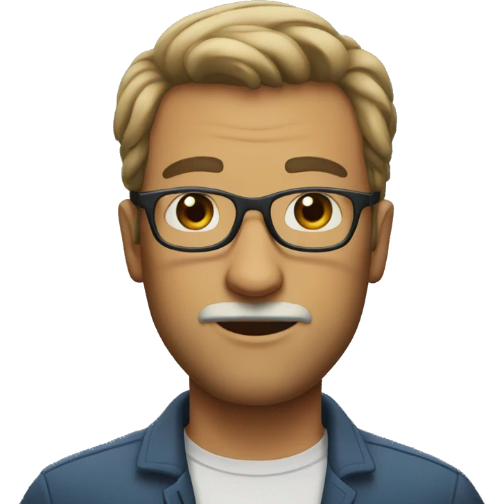 Man,big,tall,glasses,with skin,Beard emoji