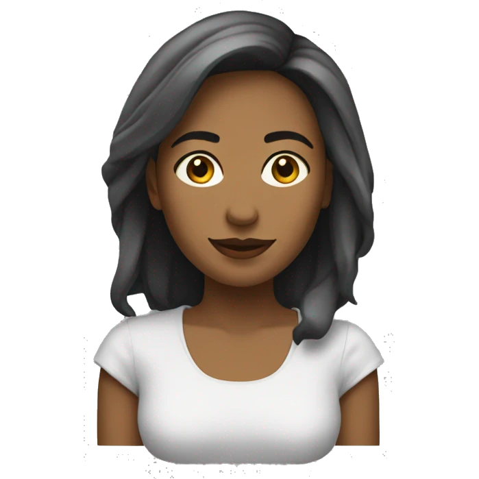 Женщина с ногтями emoji