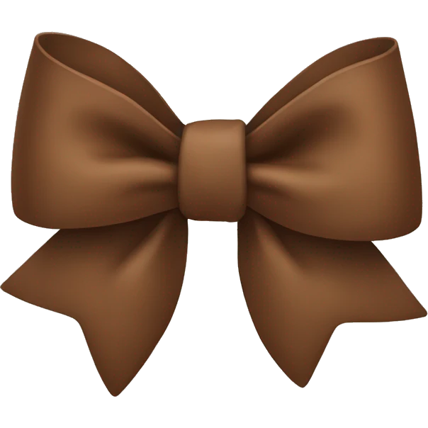 Brown bow emoji