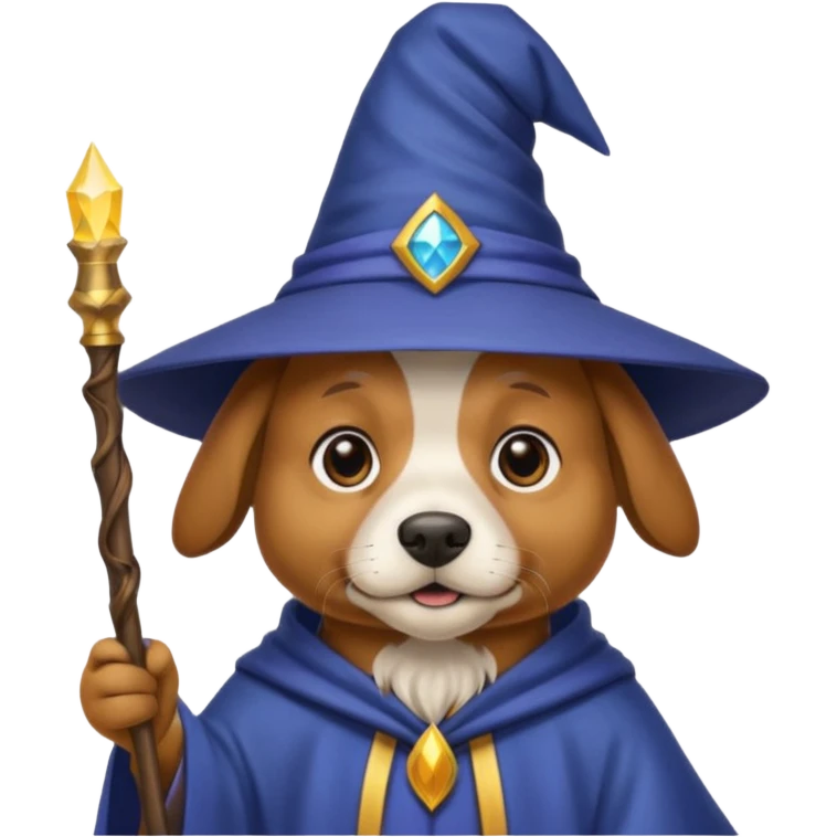 Dog wizard emoji