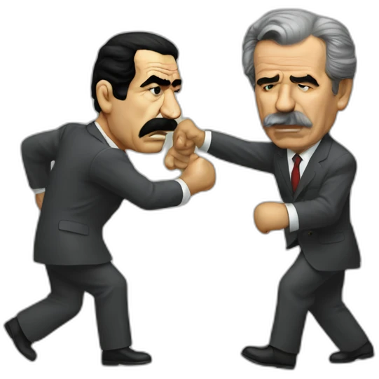 Saddam fights Bush emoji