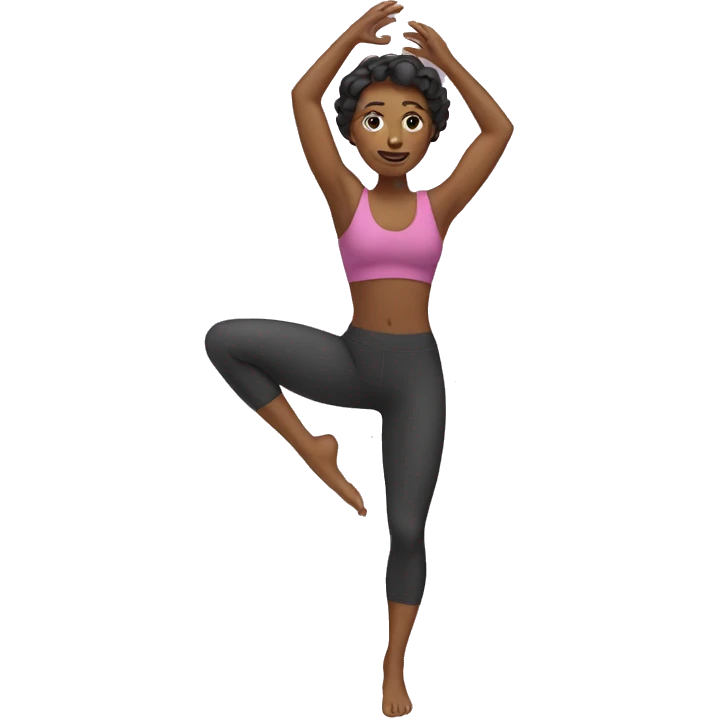 
woman doing pilates emoji