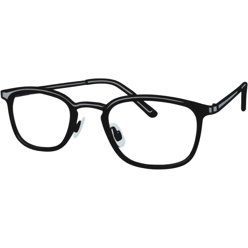 black glasses emoji