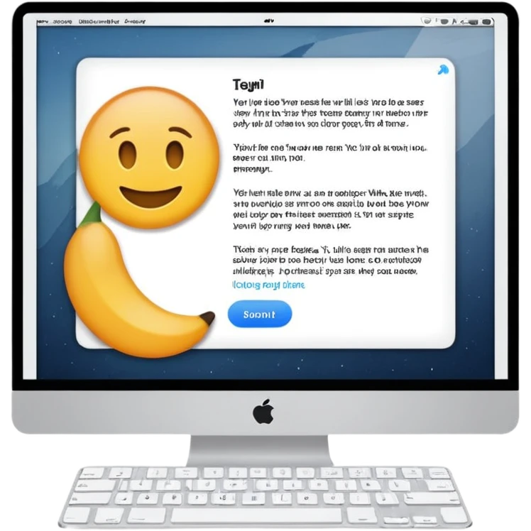 text on desktop emoji