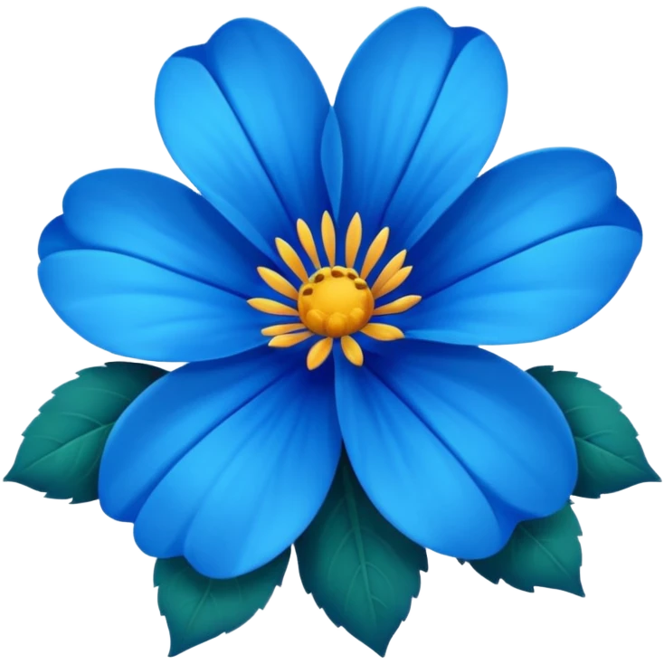 Blue flower emoji