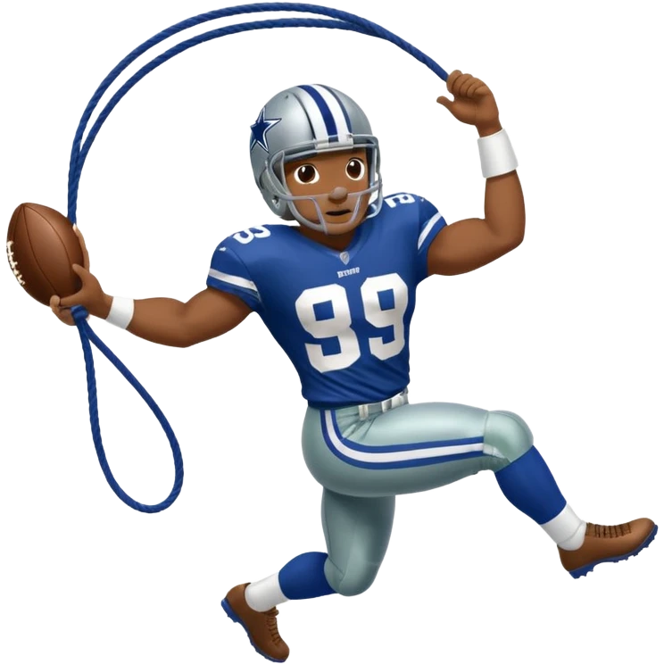 Dallas Cowboy football swinging lasso emoji