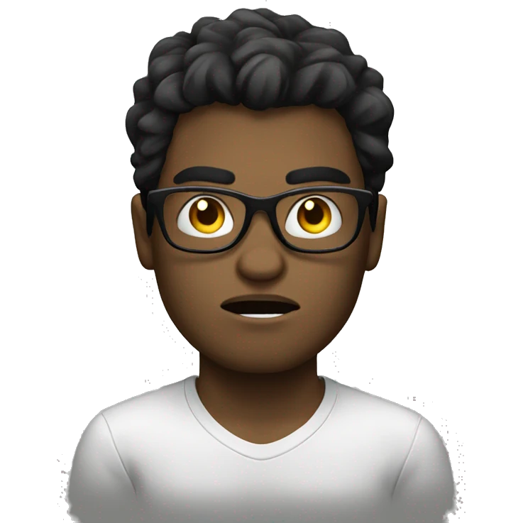 angry white boy long dark hair glasses emoji