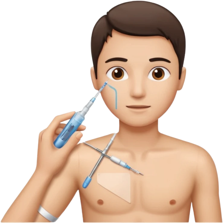 getting syringe shot emoji