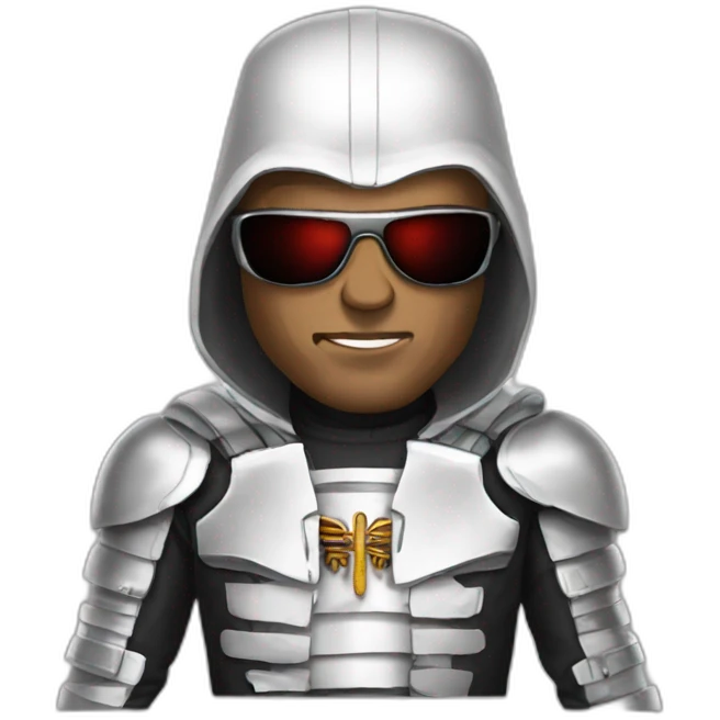 Francis pope dressed like the terminator emoji
