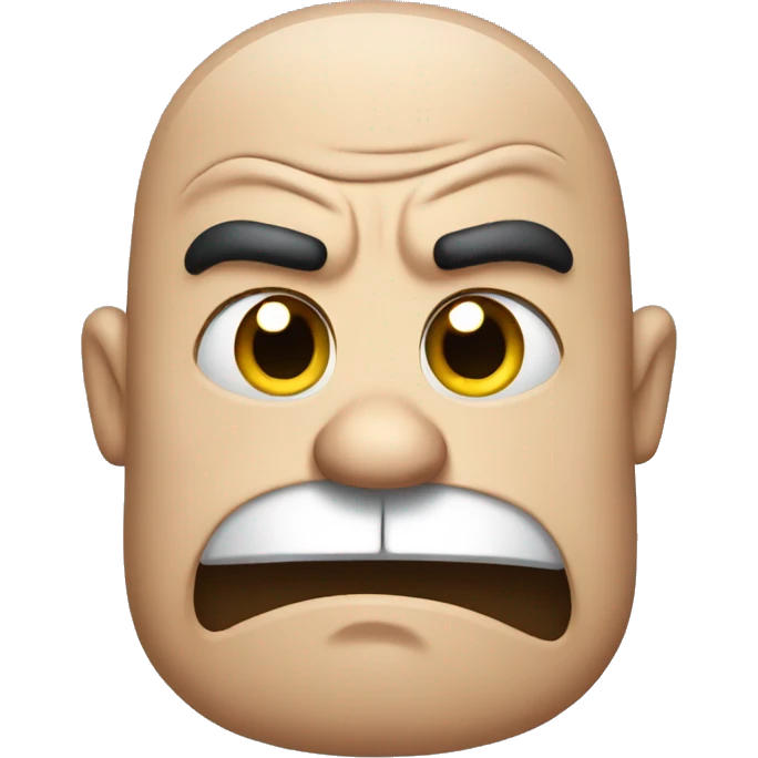 Grumpy face  emoji