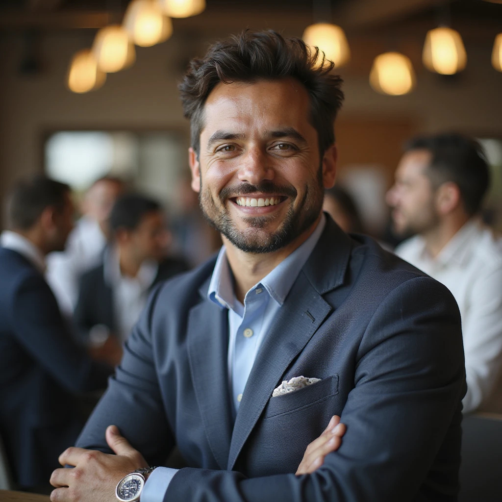 indian businessman encouraging customers emoji