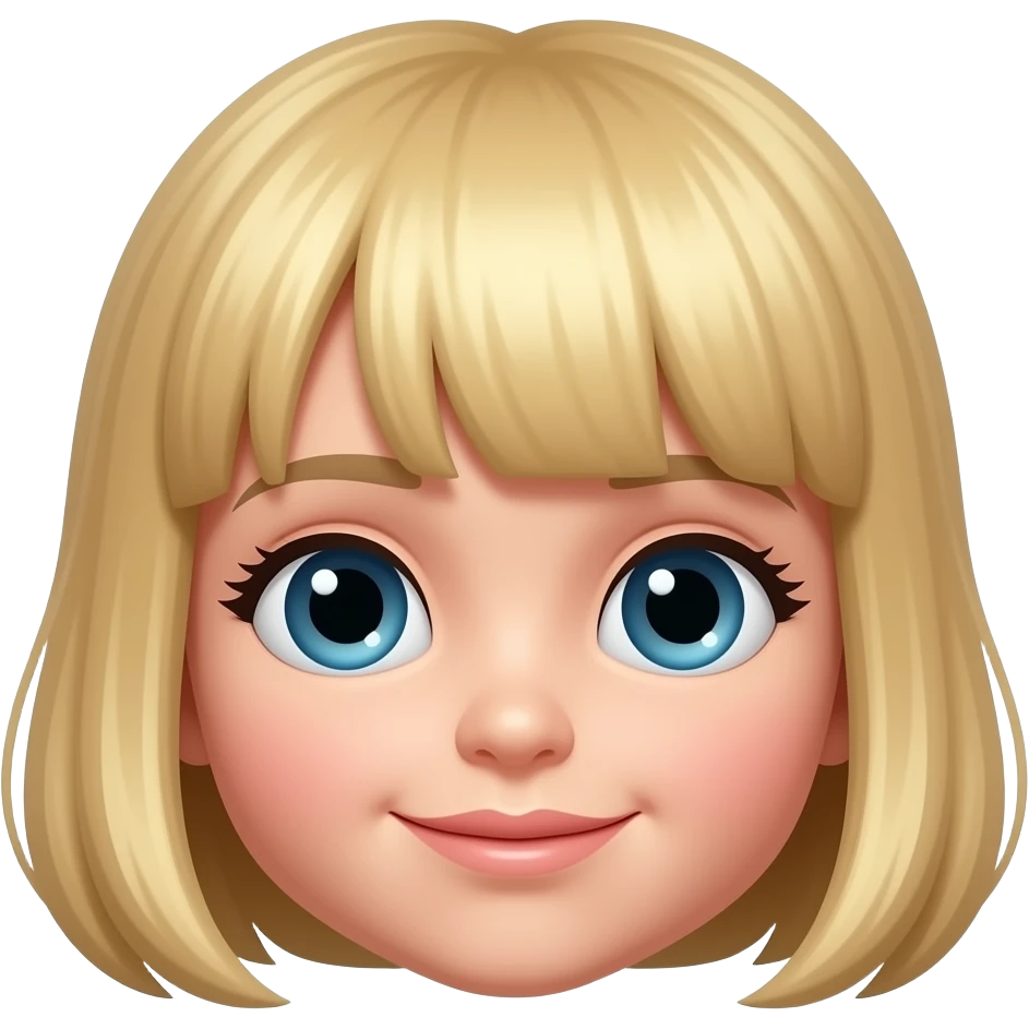 Blond doll small emoji