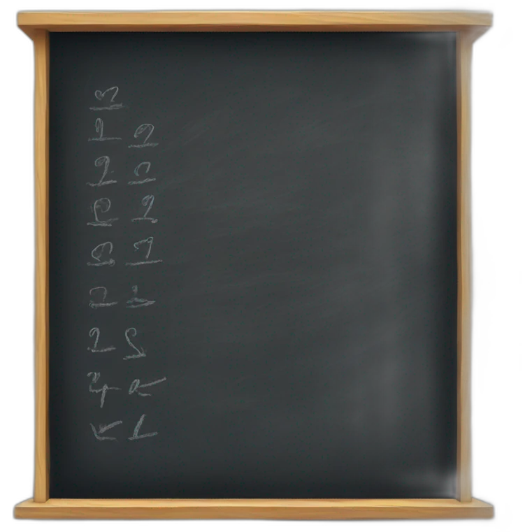 writing on a blackboard emoji