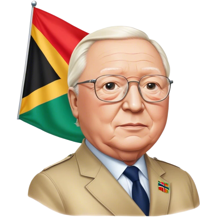 Jean-marie lepen with african flag emoji