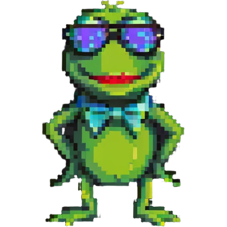 Kermit the Frog wearing super cool sunglasses emoji
