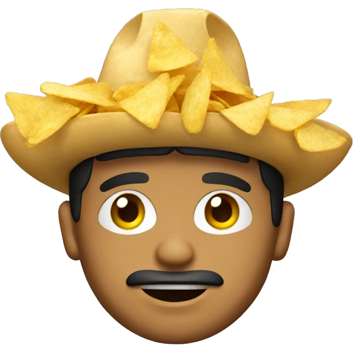 mexican guy with chips emoji