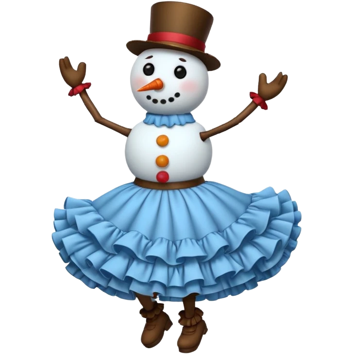 跳拉丁舞的雪人 emoji