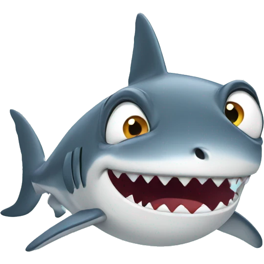 confused shark emoji