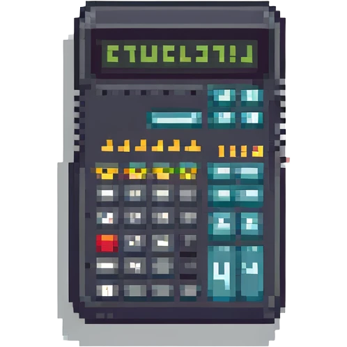 pixel art calculadora para finanzas personales emoji