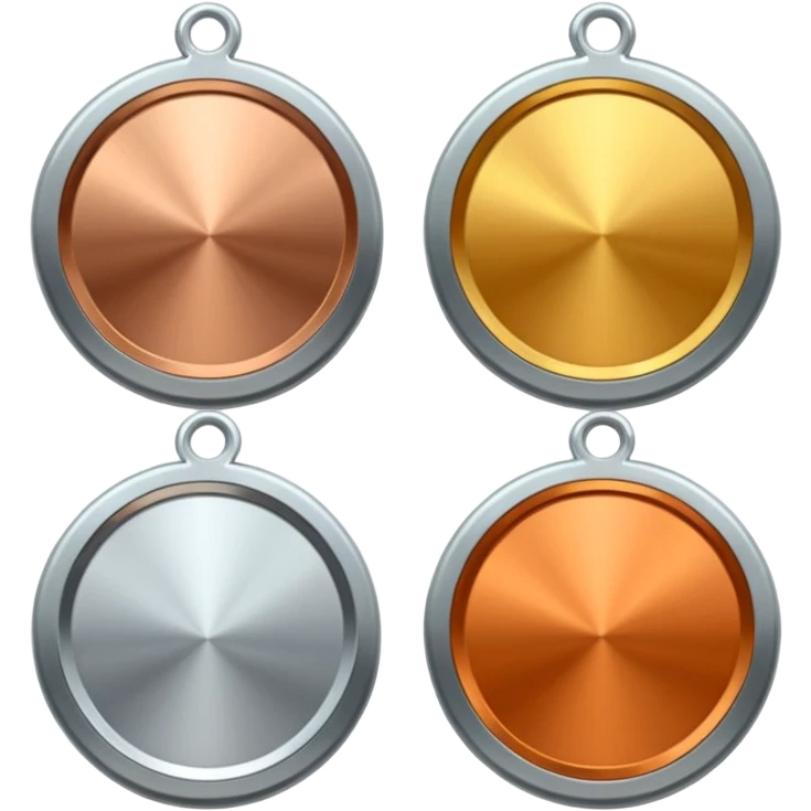 gold, silver and bronze medal emoji