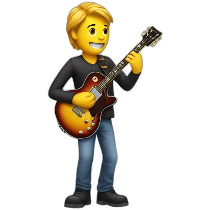 guitar playing emoji