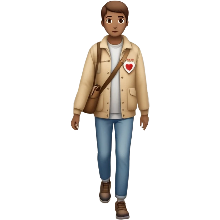 The image shows a person across a foggy bridge, a personal journey, emotional tones. In their hands, they carry symbolic tools labeled “Compassion” and “Forgiveness,” suggesting healing after emotional pain-- hearts emoji