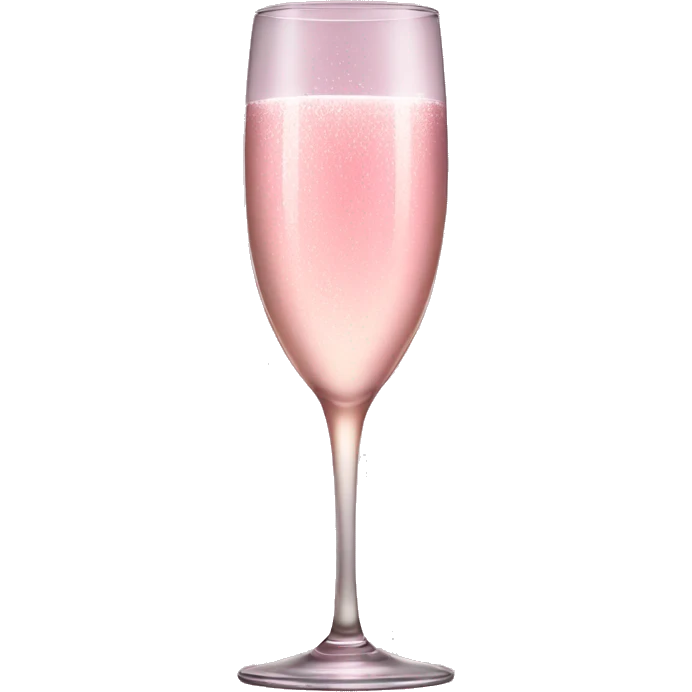 Pink champagne glass  emoji