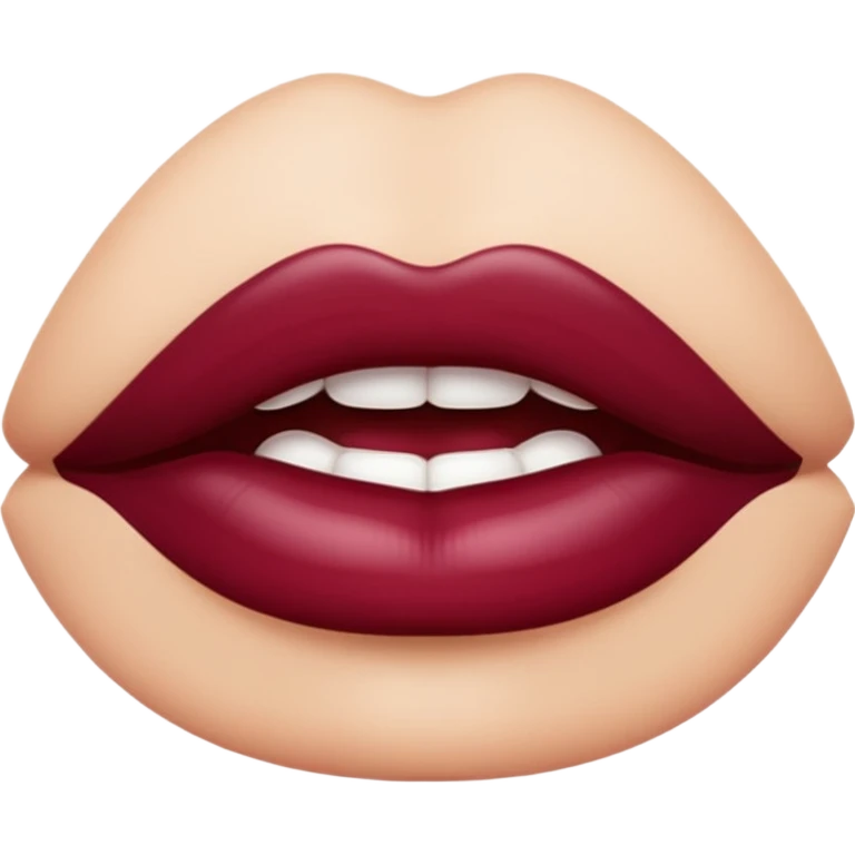 labios bordó emoji