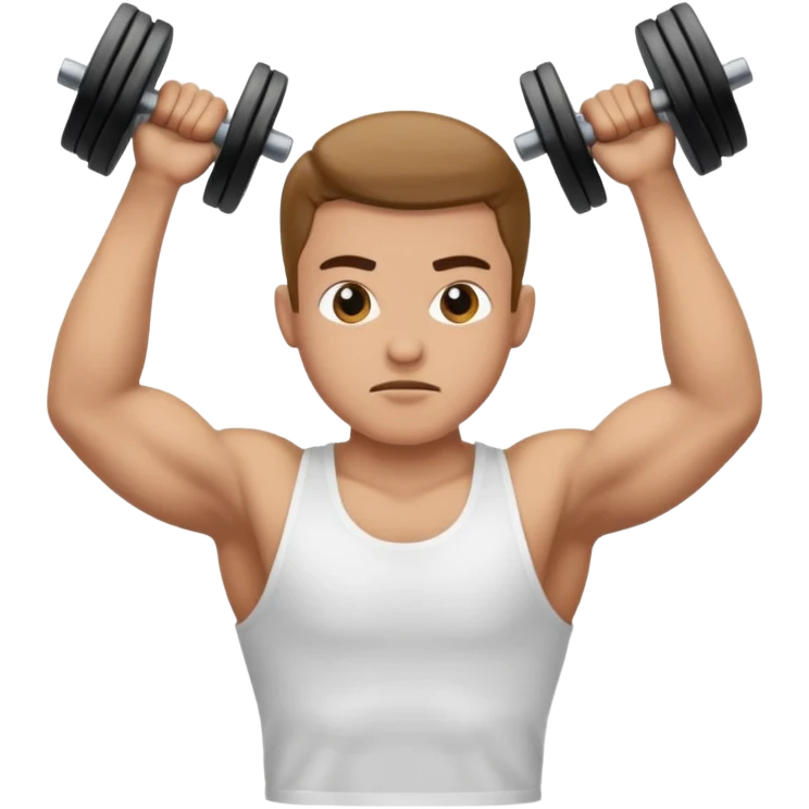 chest press with t shirt emoji