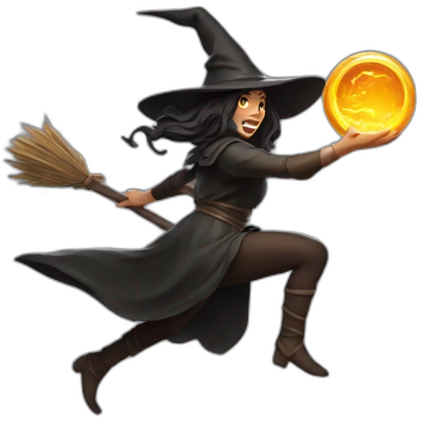 Elden ring witch running emoji