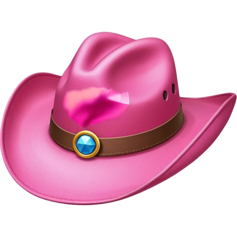 Pink cowboy hat emoji