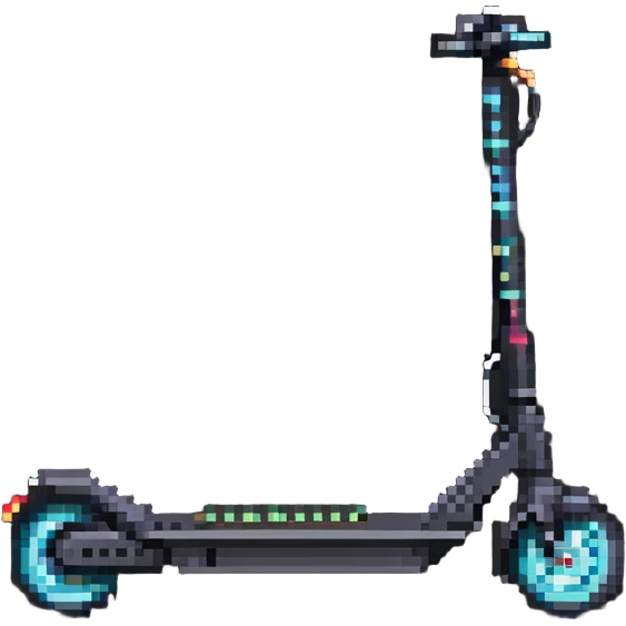 electric scooter with battery indicator emoji