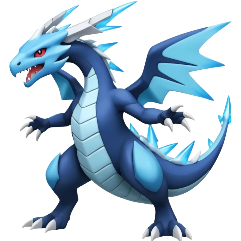 Inteleon-Amaura-Salamence-Zekrom-Pokémon-fusion (full body) emoji
