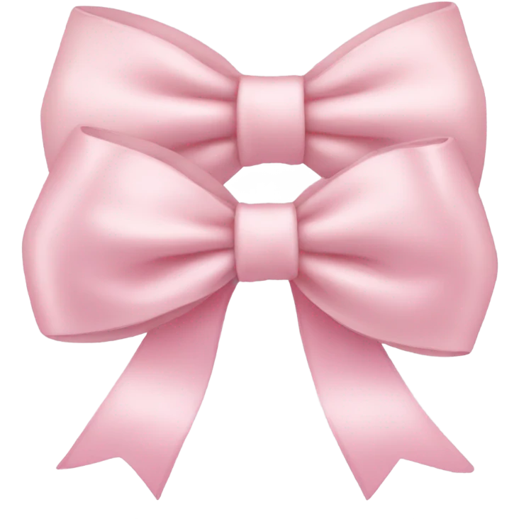 Light pink bow emoji