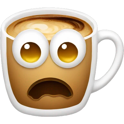 espresso with sad a face  emoji