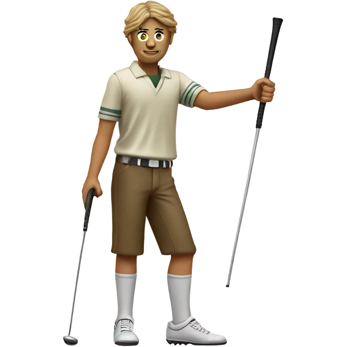 Jedi golfer saying ok emoji