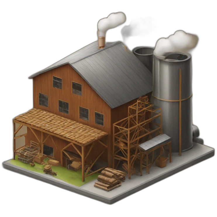 wood factory emoji