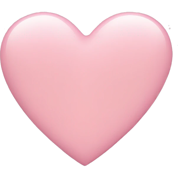 Light pink heart  emoji