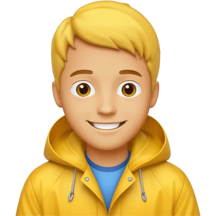 fotographer man with rain coat emoji