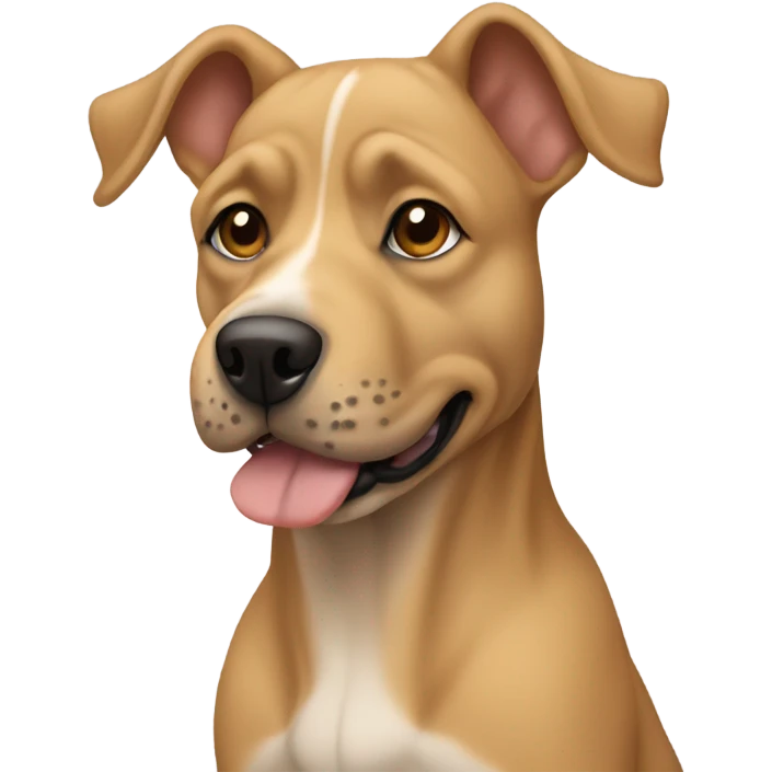 shar pai wrinkle tan coloured dog  emoji