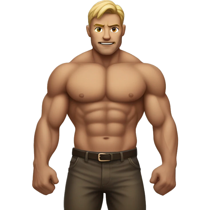 Muscular man emoji