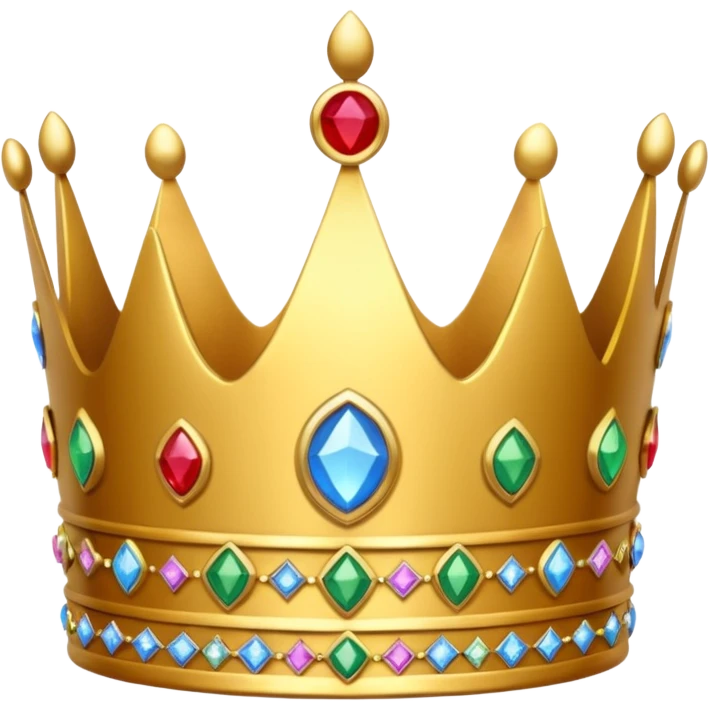 crown with happy birthday on it emoji