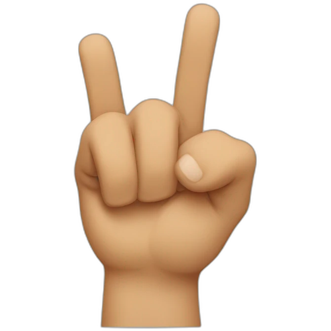 Pointing fingers emoji