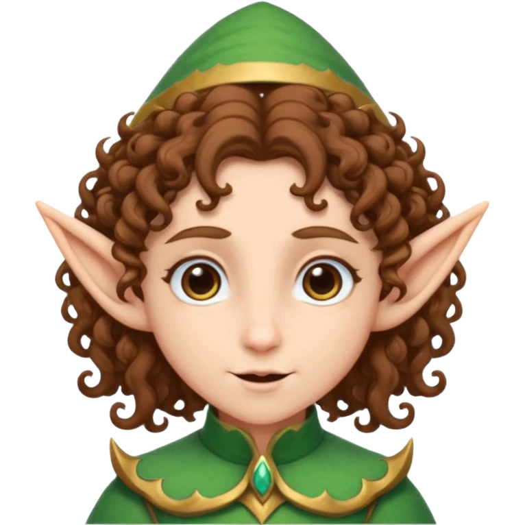 curly haired elf emoji