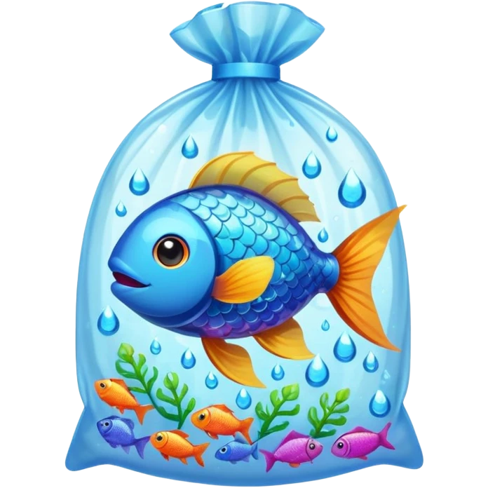 1 ios  fish inside a plastic bag emoji