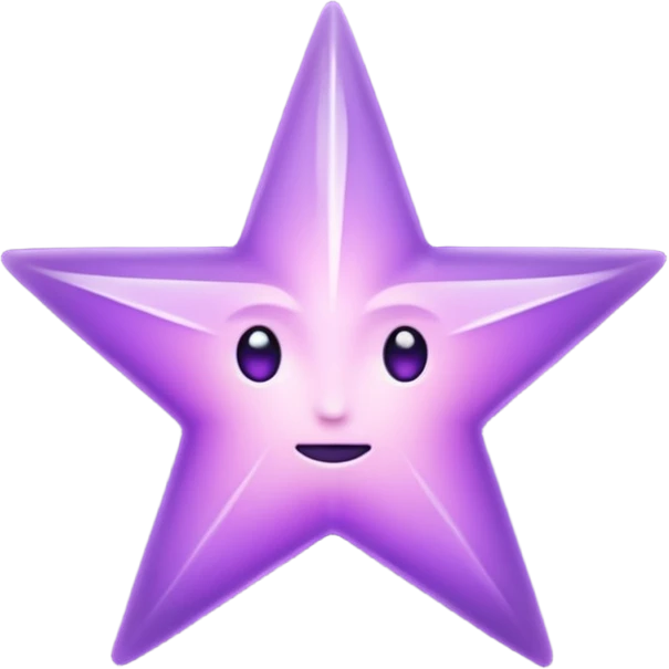 Purple void star that looks ethereal emoji