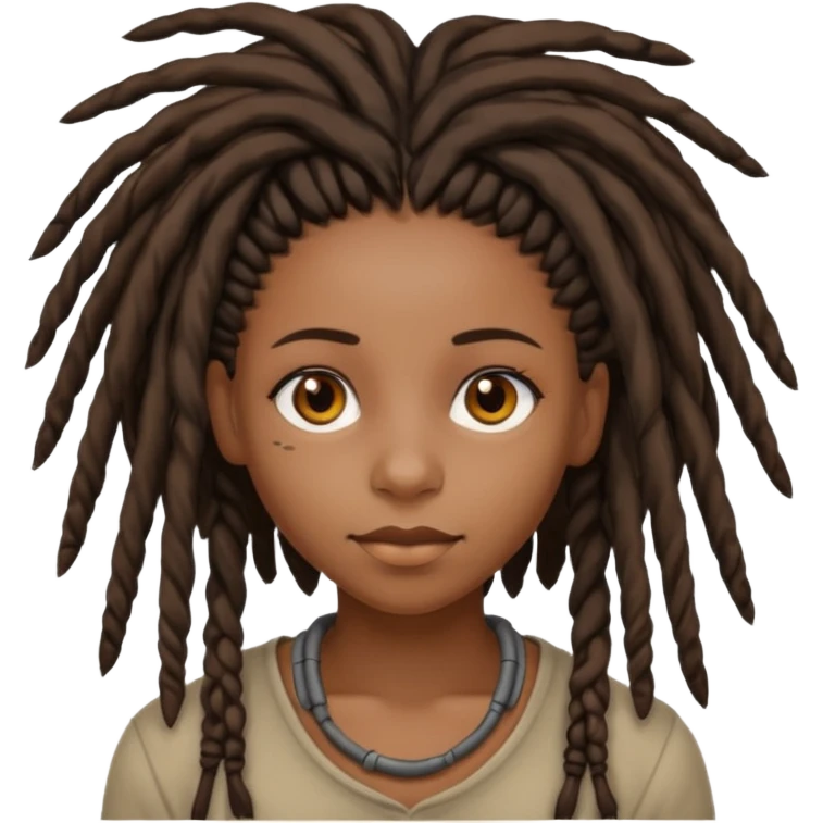 Black girl with dreads emoji