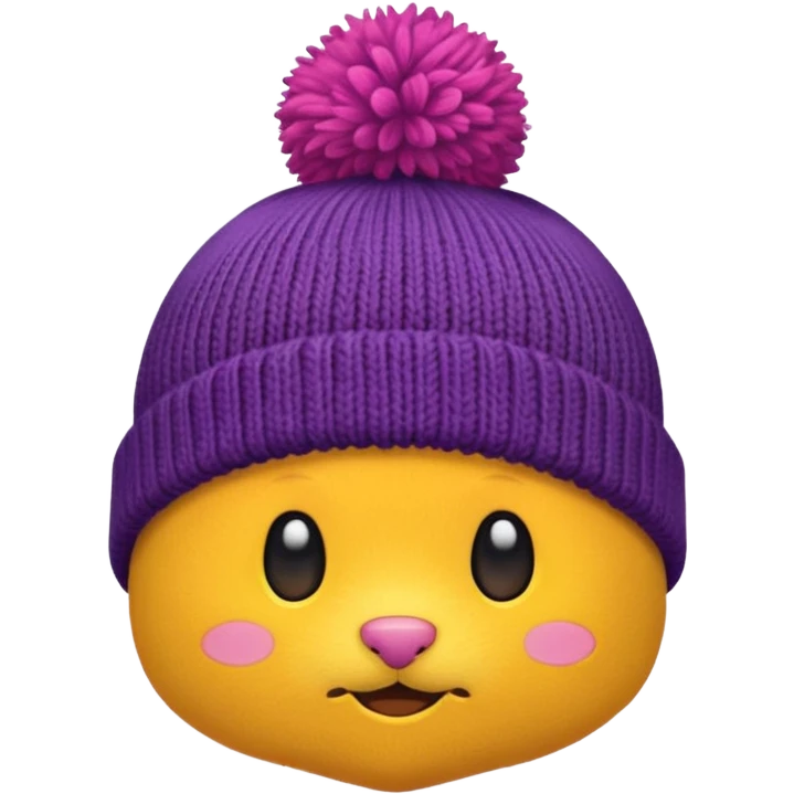 pom pom beanie emoji