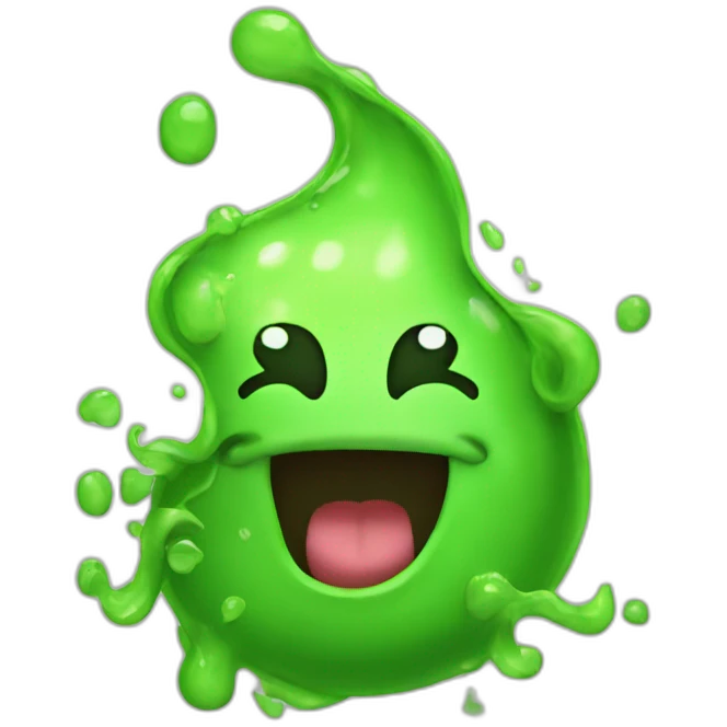 Slime waving emoji